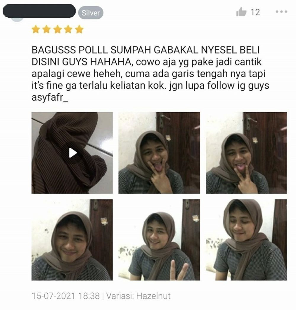 review dengan foto © Twitter