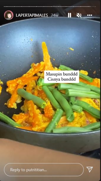 11 Masakan serba tumis ala Putri Titian, simpel dan mudah ditiru