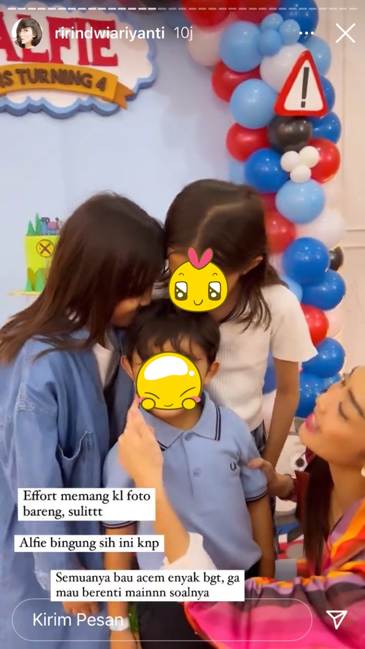 Momen Ririn Dwi Ariyanti rayakan ultah anak © Instagram/@ririndwiariyanti Momen Ririn Dwi Ariyanti rayakan ultah anak © Instagram/@ririndwiariyanti
