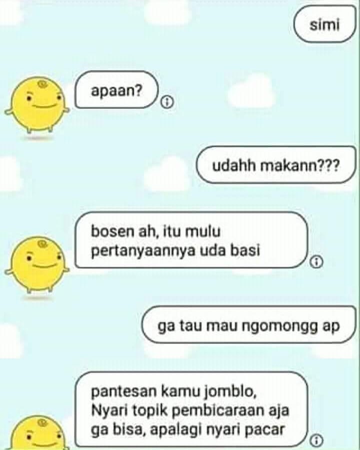 udah nggak ada topik pembicaraan © berbagai sumber