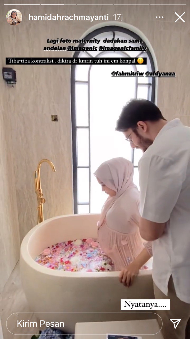 Momen Hamidah Rachmayanti melahirkan © berbagai sumber