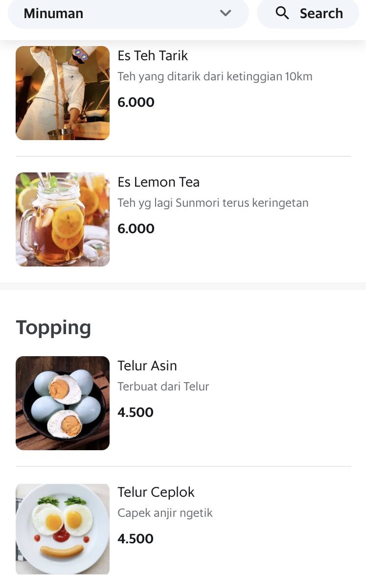 deskripsi makanan nyeleneh © berbagai sumber deskripsi makanan nyeleneh © berbagai sumber