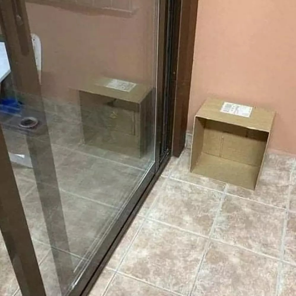 kelihatan di kaca jadi nyeleneh © Instagram