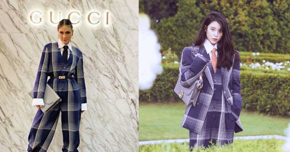 Luna Maya kembaran baju dengan seleb Korea Berbagai sumber