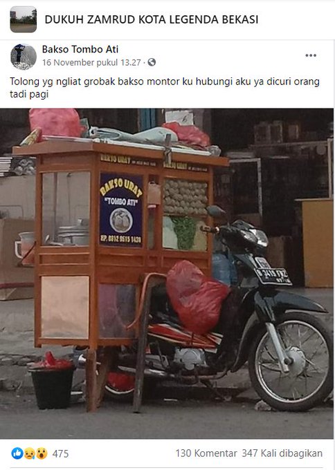 spanduk tukang bakso lucu aja © Twitter