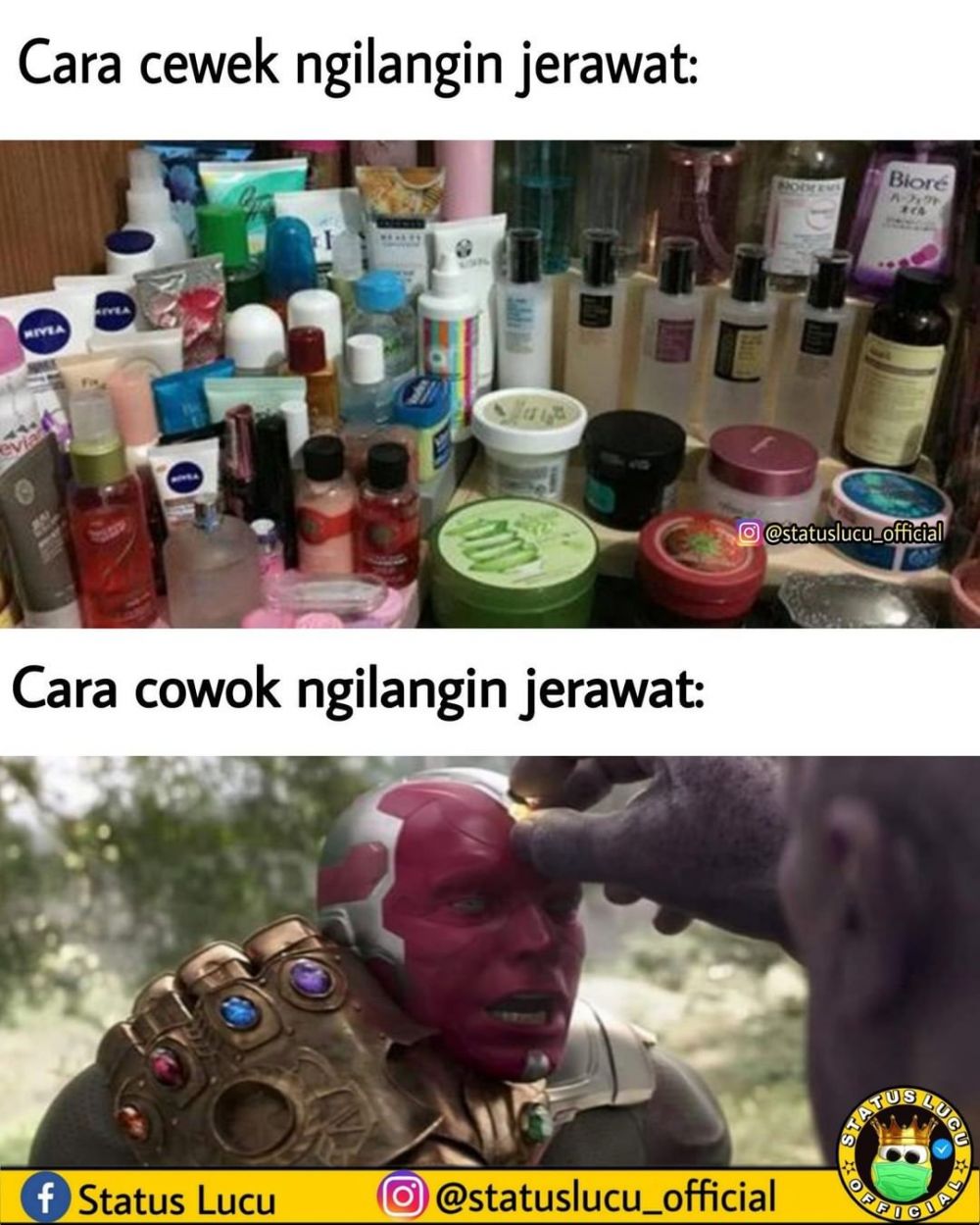 meme beda cewek cowok keseharian © berbagai sumber