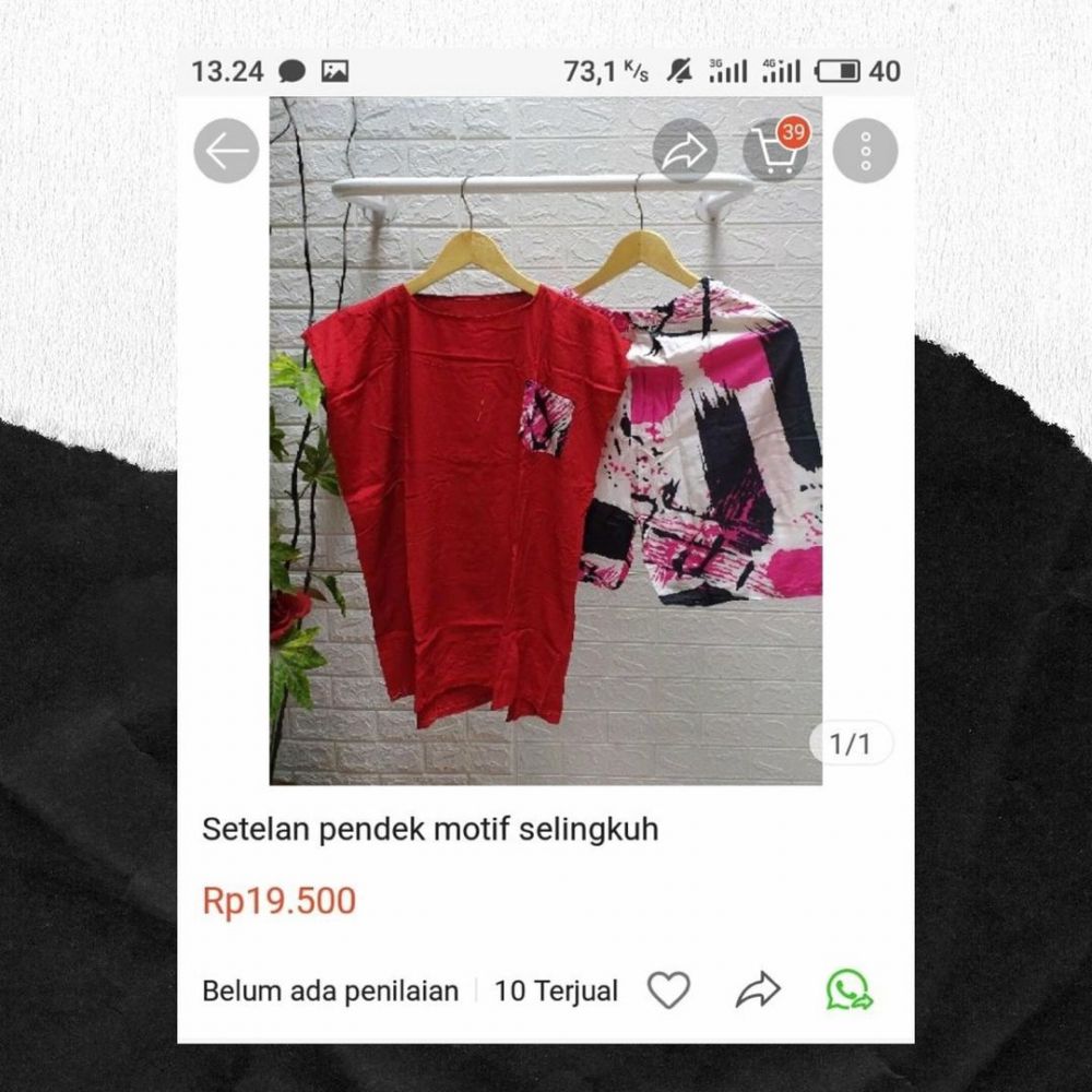 nama barang di olshop lucu pol © Instagram