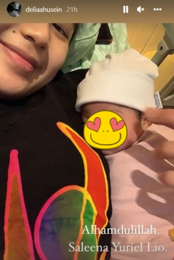 Momen istri Marthino Lio dikaruniai anak pertama © Instagram