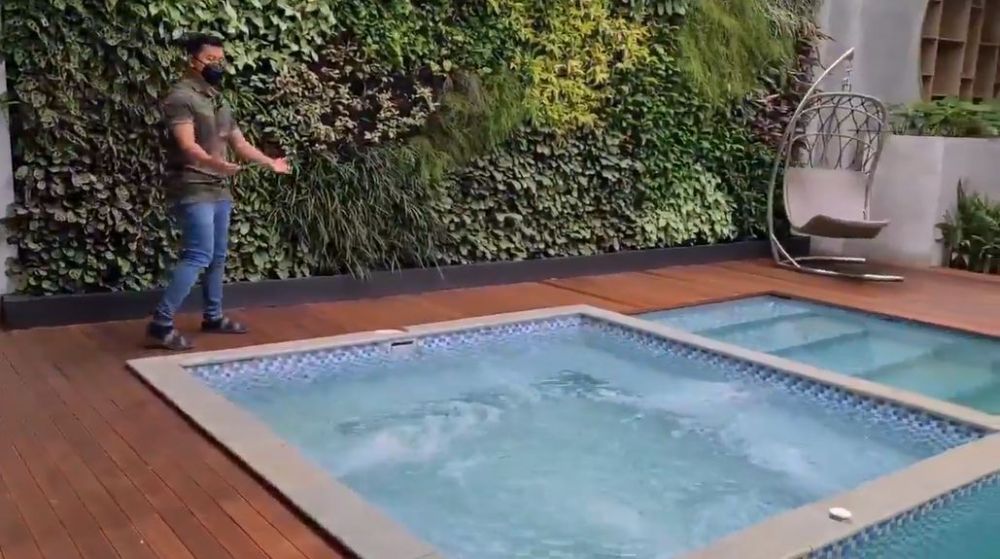 Potret halaman belakang Rachel Venya usai renovasi © berbagai sumber Potret halaman belakang Rachel Venya usai renovasi © berbagai sumber