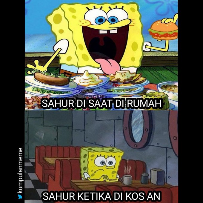 Meme kocak tentang sahur © berbagai sumber