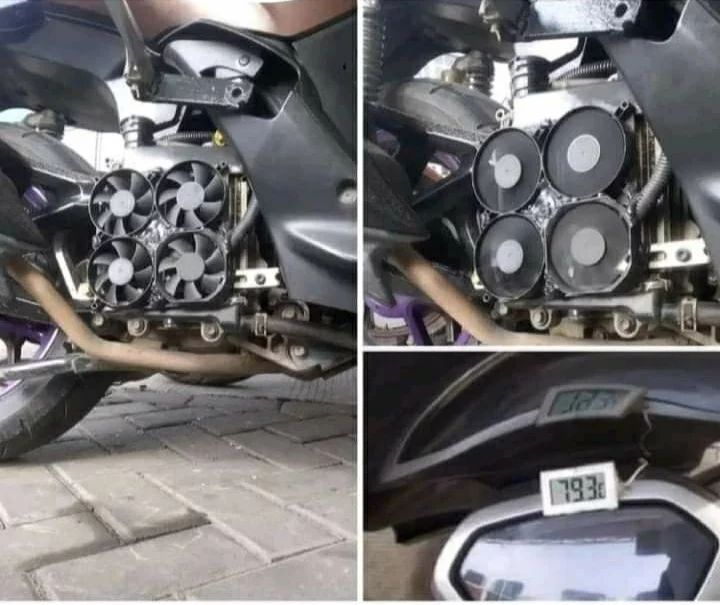 ada fitur nyeleneh dipasang di sepeda motor © berbagai sumber