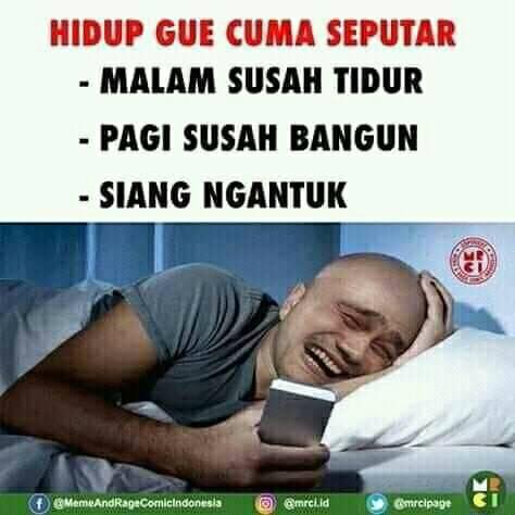 13 Meme kocak tentang begadang © 2022 brilio.net