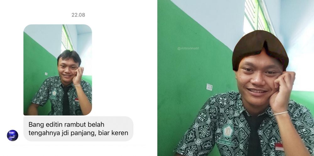 edit foto minta ganteng © Instagram