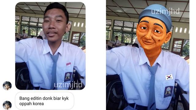 edit foto minta ganteng © Instagram edit foto minta ganteng © Instagram