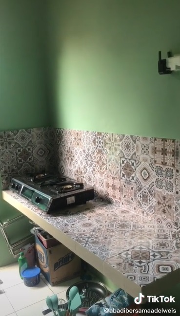 transformasi kontrakan tiga petak © TikTok transformasi kontrakan tiga petak © TikTok