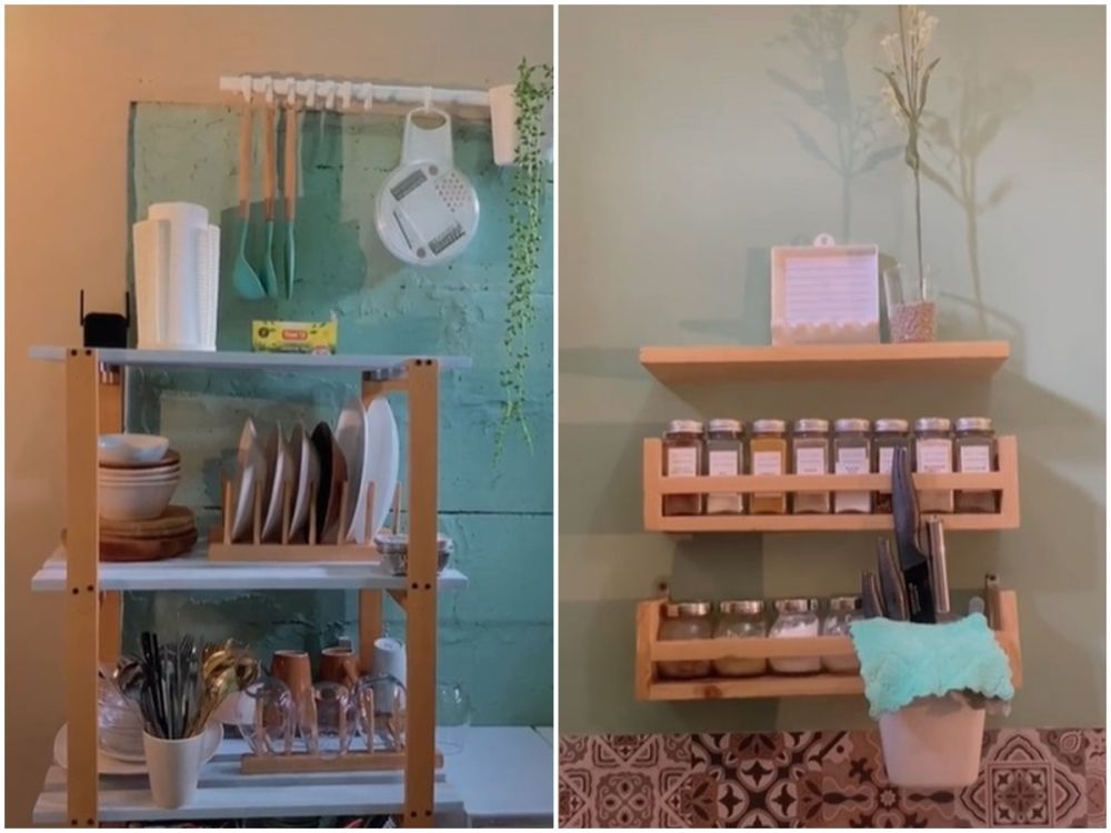 transformasi kontrakan tiga petak © TikTok transformasi kontrakan tiga petak © TikTok