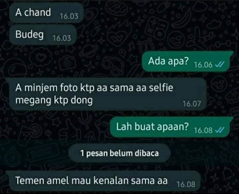 chat ada maksud lain kocak © Instagram