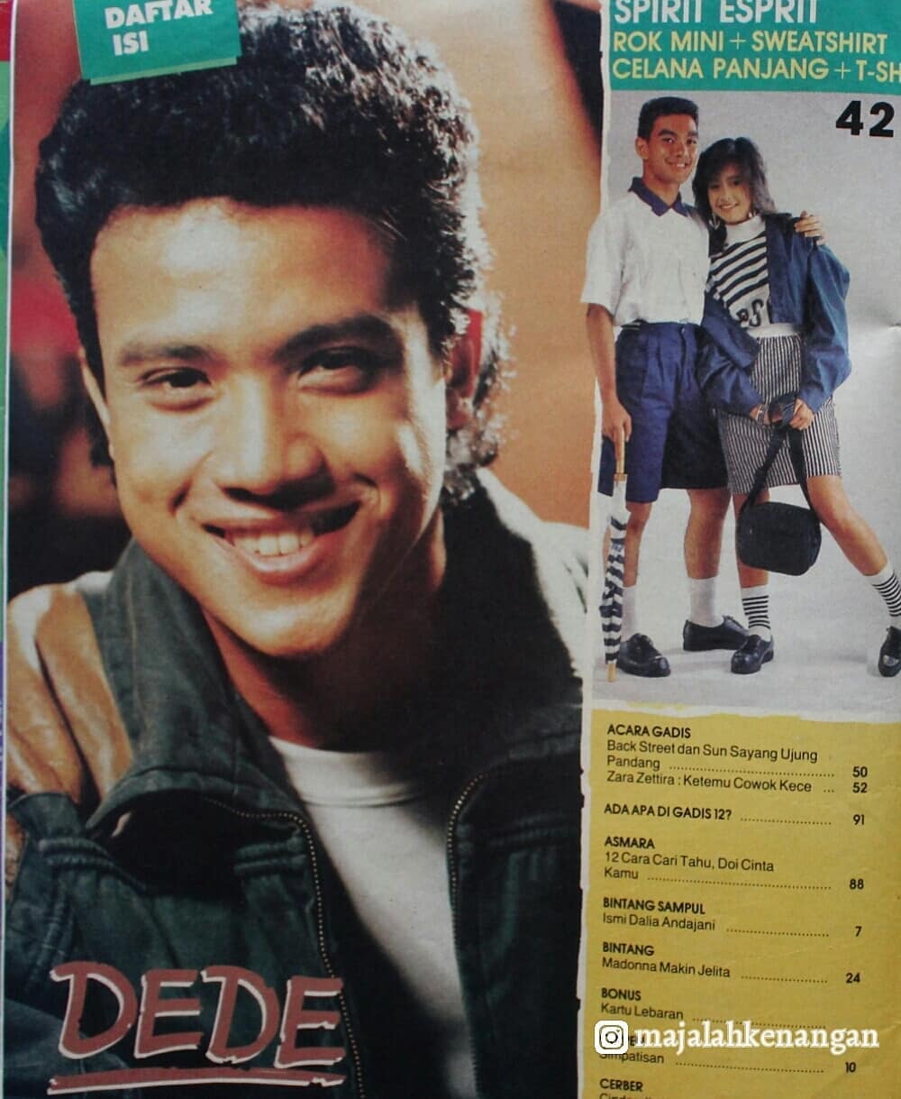 pesona masa muda dede yusuf © instagram