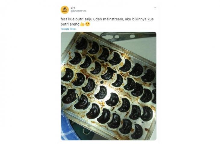 Penampakan kue Lebaran gosong © 2022 brilio.net Penampakan kue Lebaran gosong © 2022 brilio.net