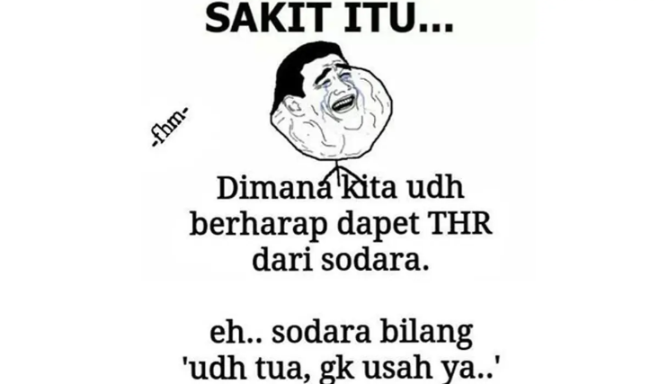 13 Meme kocak THR Lebaran © 2022 brilio.net