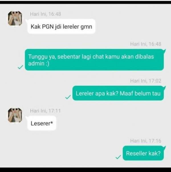 Chat lucu salah sebut kata © berbagai sumber