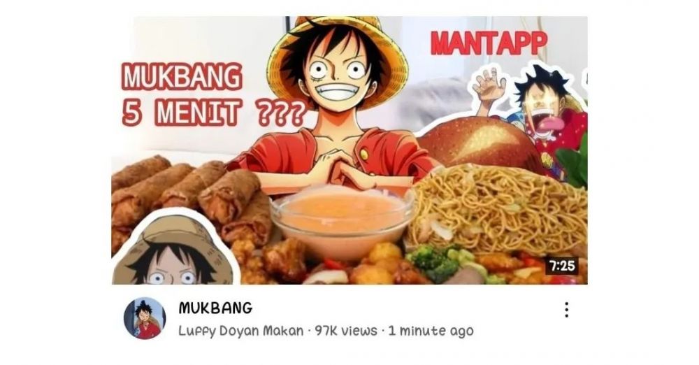 jika karakter One Piece punya channel YouTube © Instagram