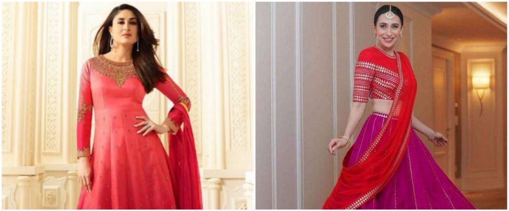 9 Beda gaya Kareena dan Karisma Kapoor pakai lehenga, anggun memesona