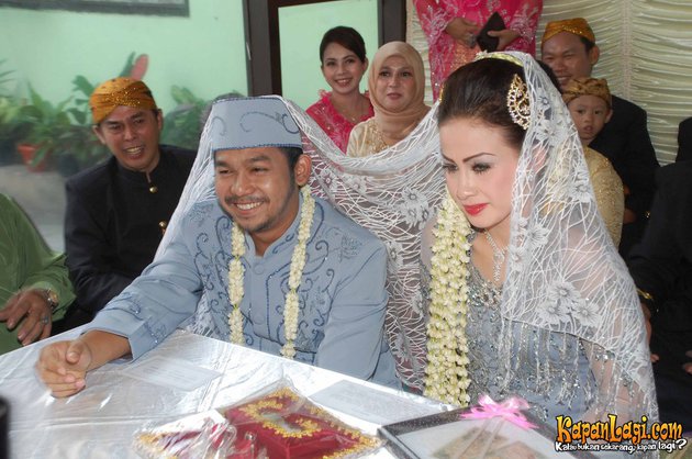 potret lawas komedian saat menikah © berbagai sumber