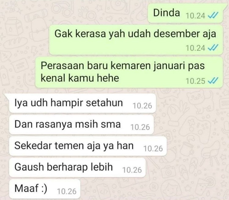 Chat lucu usaha cowok nembak gebetan © berbagai sumber