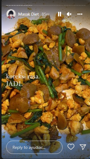 10 Kreasi makanan sehat ala Ayudia Bing Slamet, jaga berat badan ideal