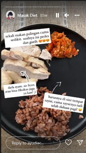 10 Kreasi makanan sehat ala Ayudia Bing Slamet, jaga berat badan ideal
