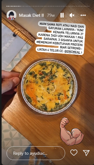 10 Kreasi makanan sehat ala Ayudia Bing Slamet, jaga berat badan ideal