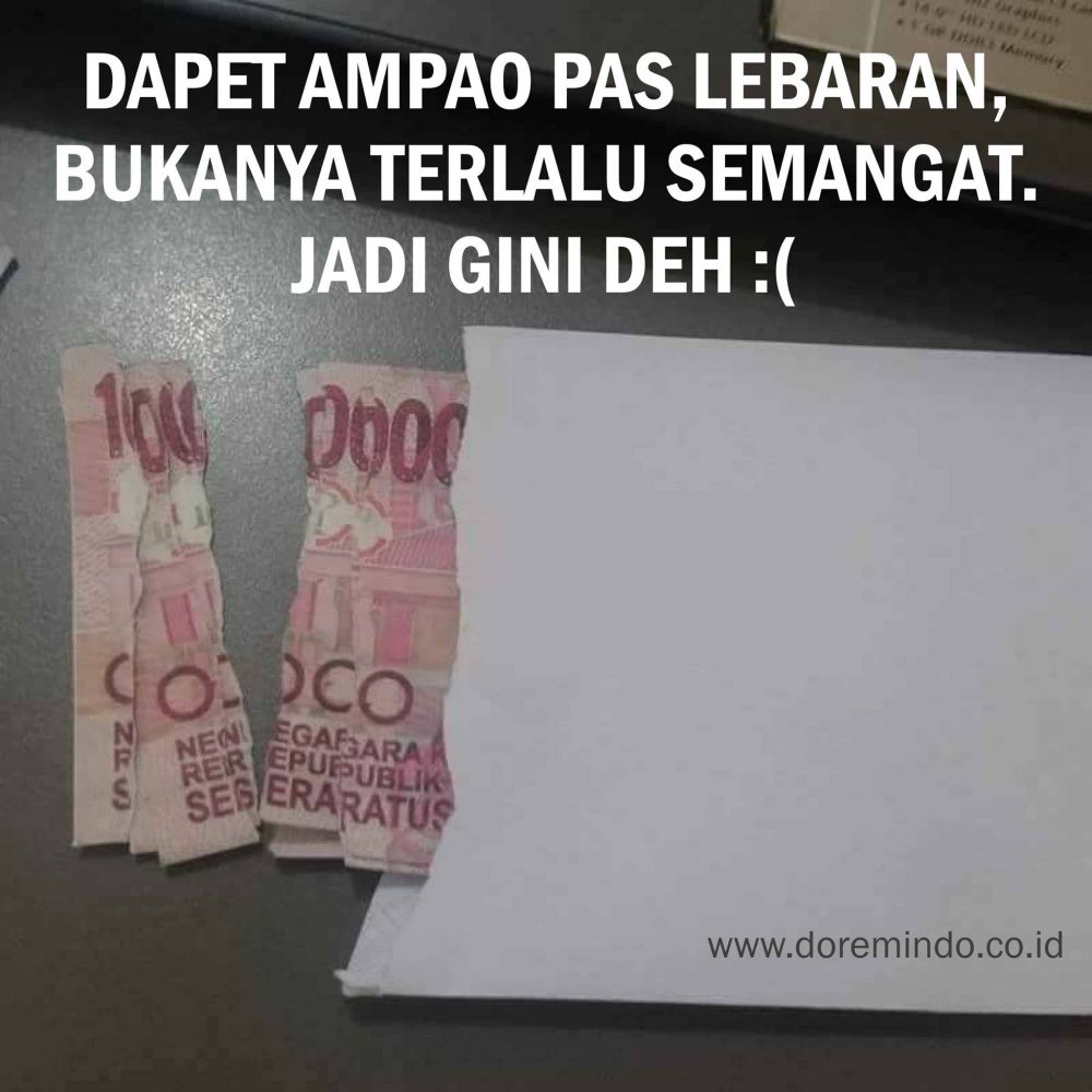 Meme angpao lebaran  © berbagai sumber
