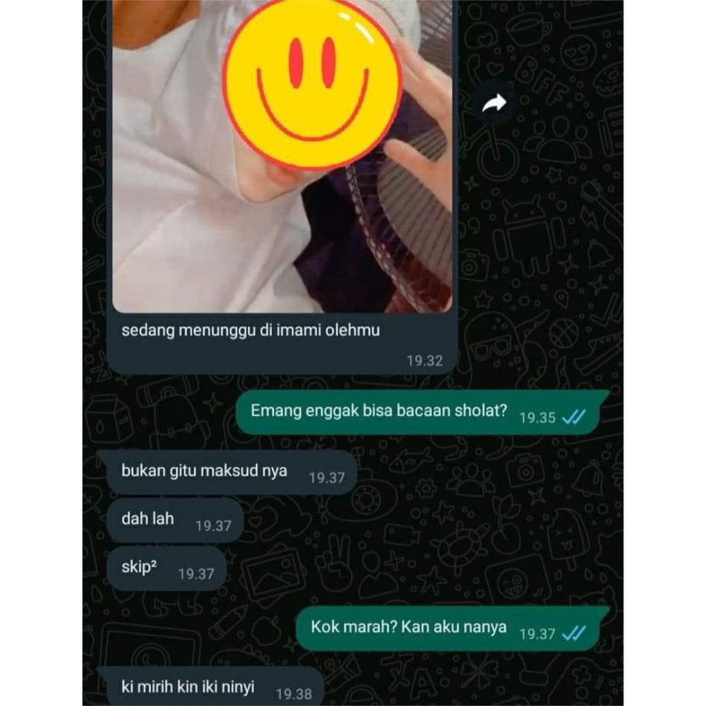 chat dikirimin foto ngeselin banget © Instagram