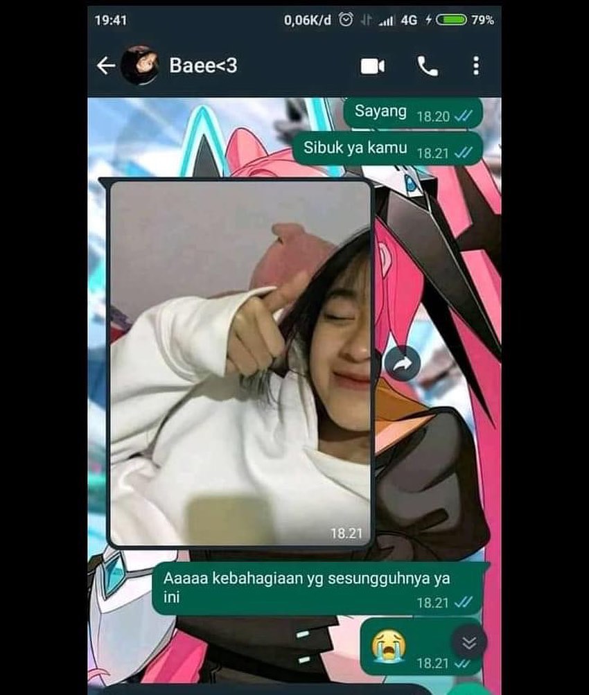 chat dikirimin foto ngeselin banget © Instagram