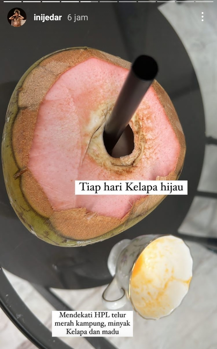 10 Pola makan Jessica Iskandar saat hamil, rutin minum air kelapa