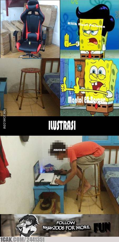 kursi gaming low budget © berbagai sumber