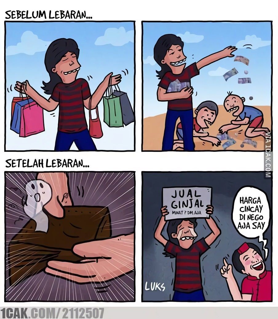 meme lebaran telah usai © berbagai sumber meme lebaran telah usai © berbagai sumber