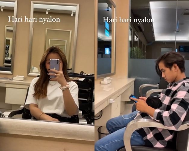 momen mesra Bowo Alpenliebe dan pacar © berbagai sumber