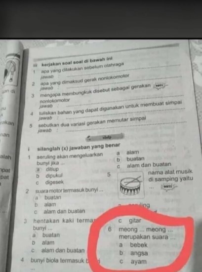 Soal pilihan ganda ini punya jawaban nyeleneh © berbagai sumber Soal pilihan ganda ini punya jawaban nyeleneh © berbagai sumber
