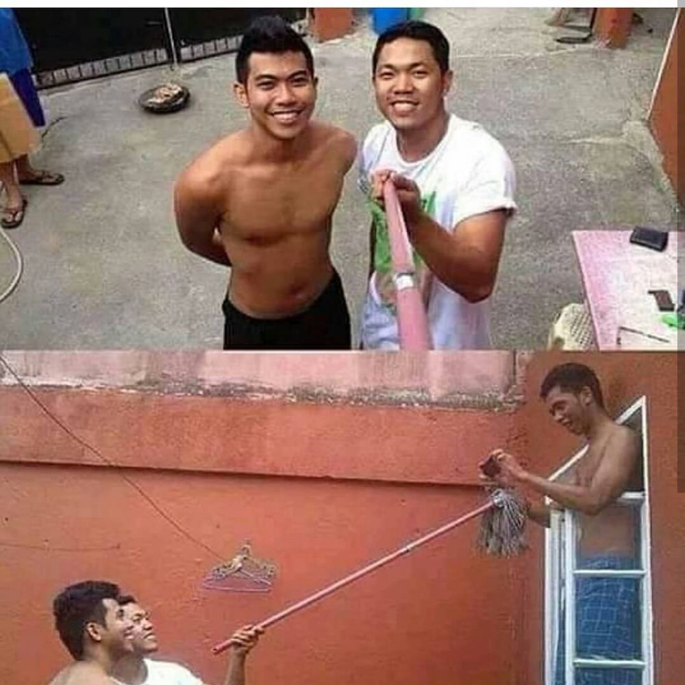 saling membantu tapi jadinya lucu © berbagai sumber