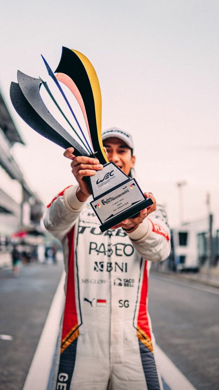 11 Momen membanggakan Sean Gelael juara balapan FIA WEC Belgia