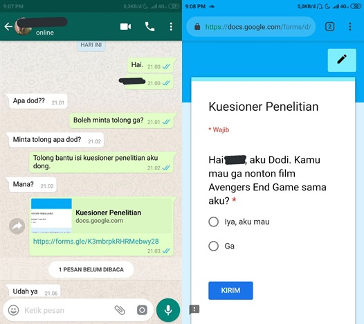 ngobrolin film tapi jadi nyeleneh © Instagram