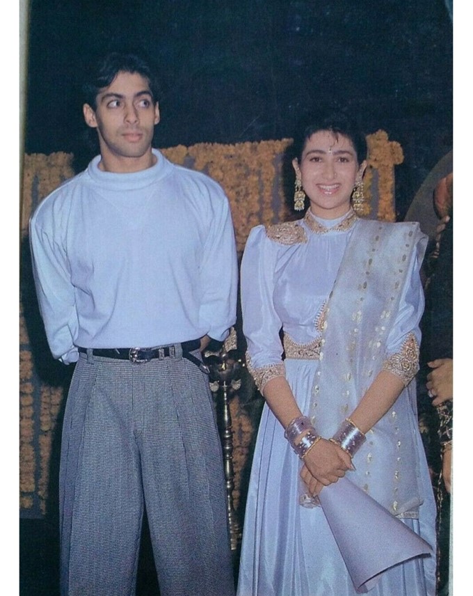Pasangan ikonik 90-an, 11 potret akrab Salman Khan dan Karisma Kapoor