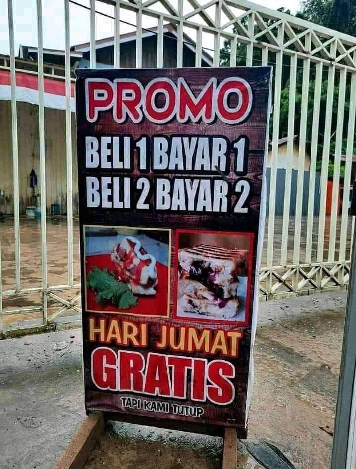 potret pedagang ngasih promo © berbagai sumber