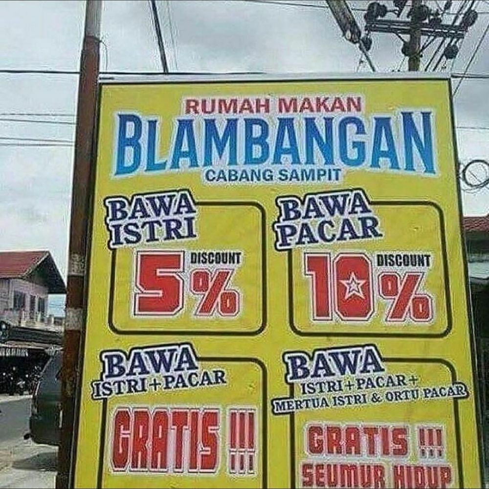 potret pedagang ngasih promo © berbagai sumber