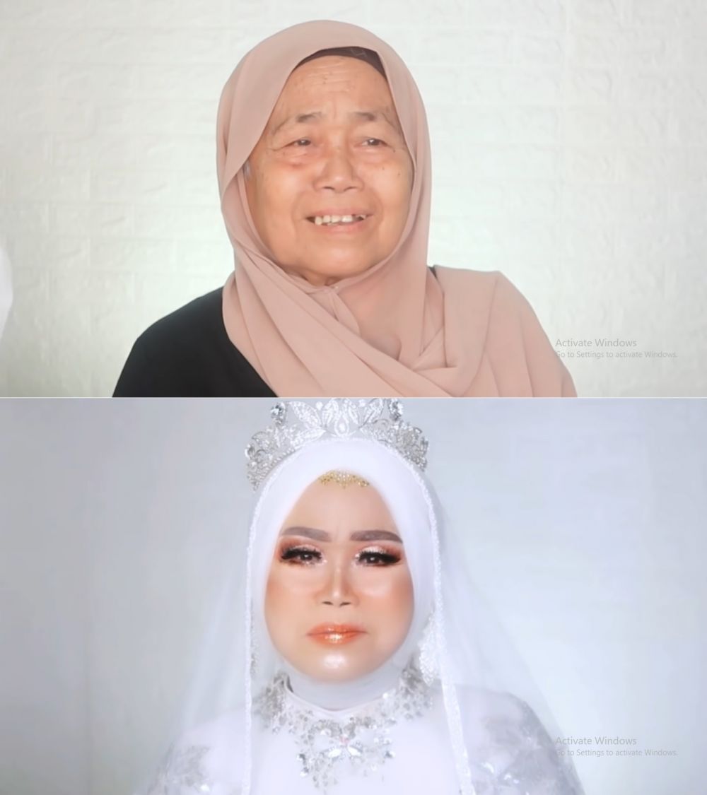 nenek 75 dirias pengantin © YouTube