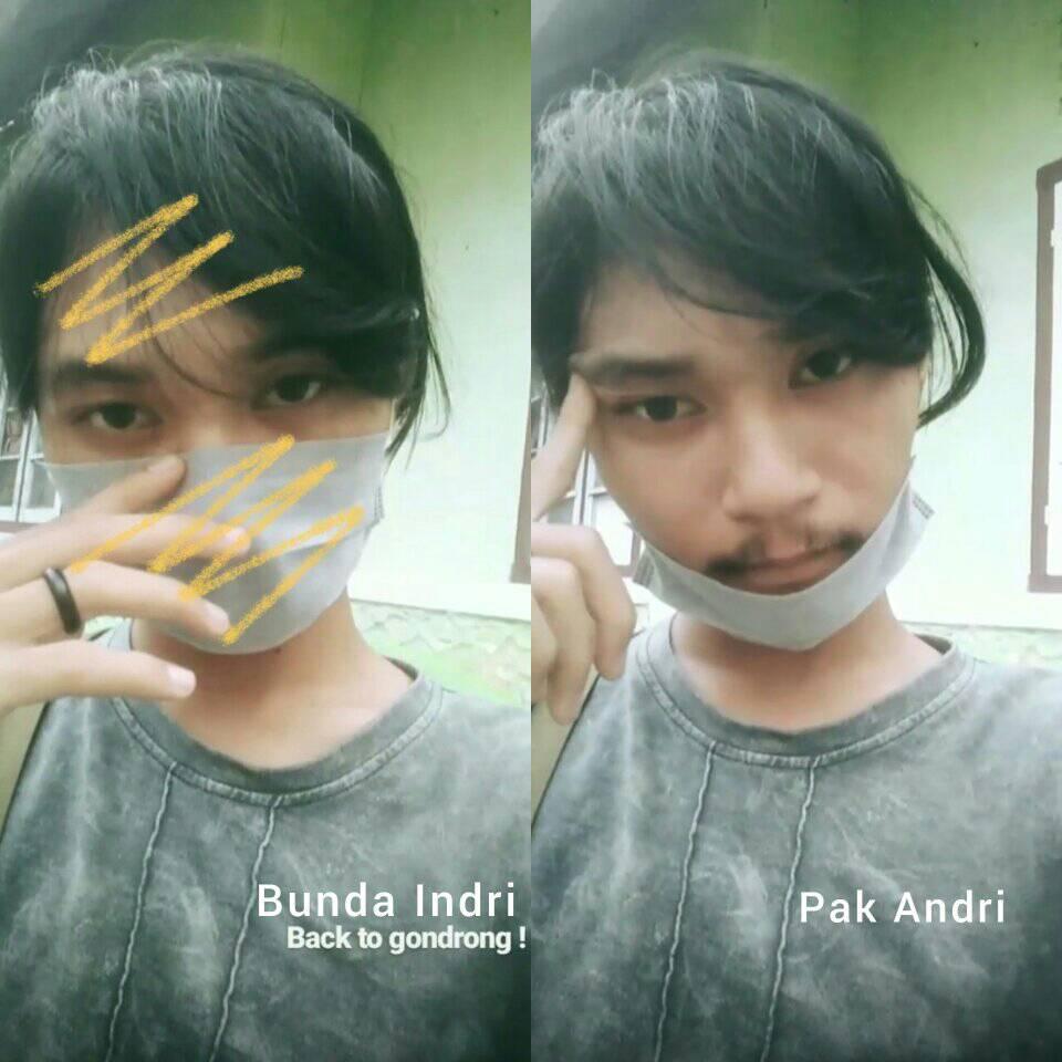 cowok gondrong di tempat umum © berbagai sumber