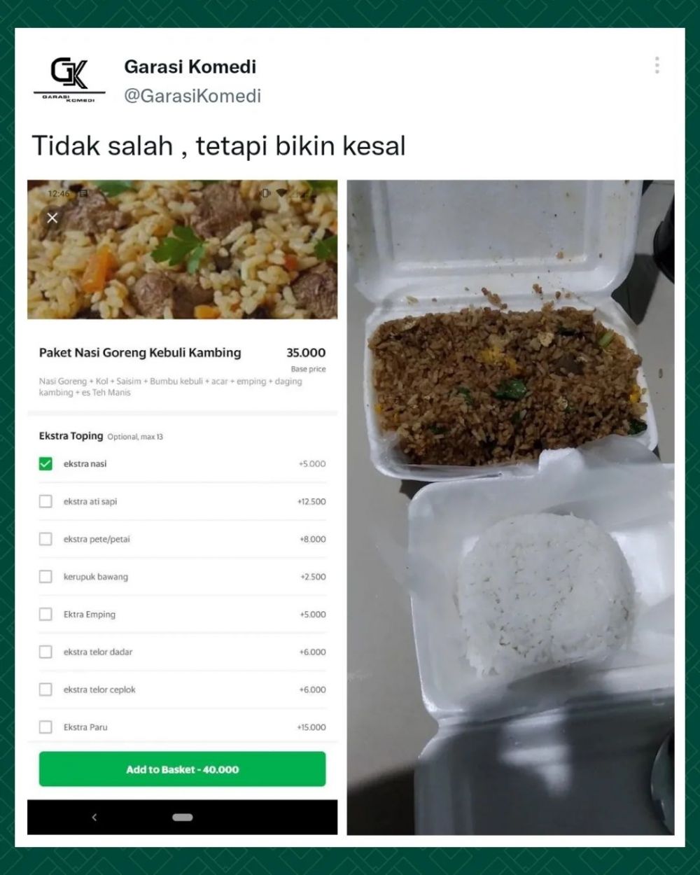 pesan makan malah ada aja kelucuannya © berbagai sumber pesan makan malah ada aja kelucuannya © berbagai sumber