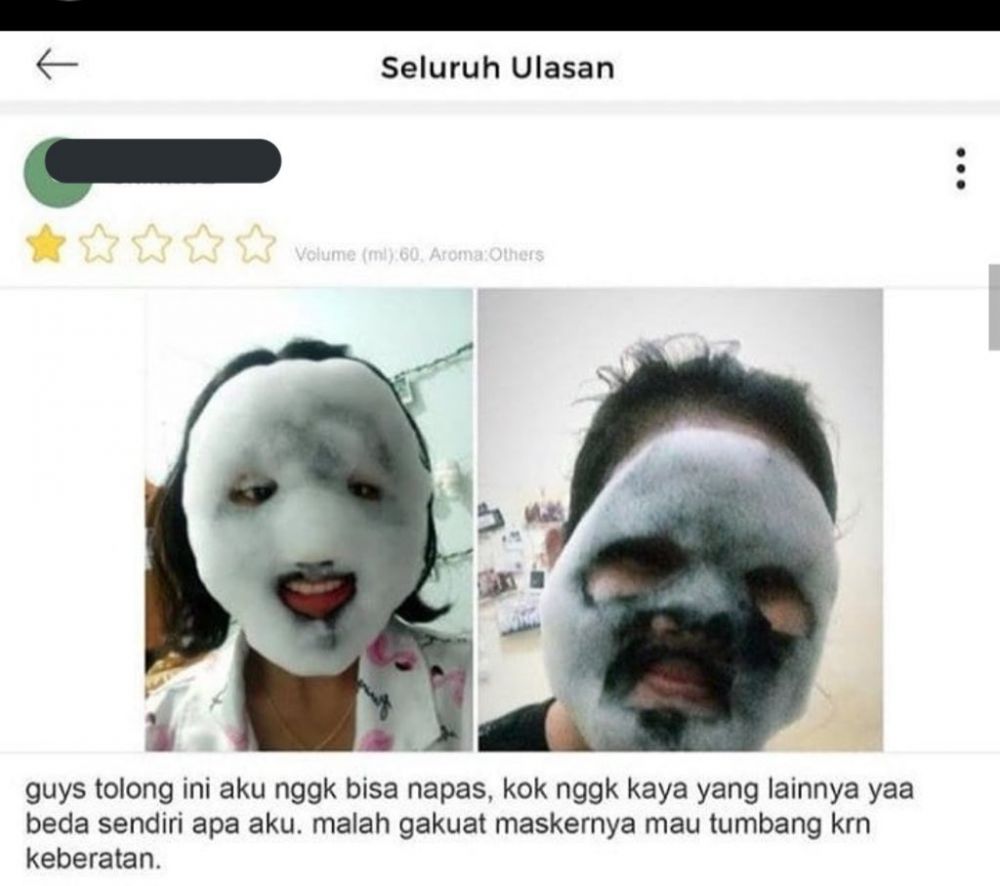 Potret narsis review barang di online shop © berbagai sumber
